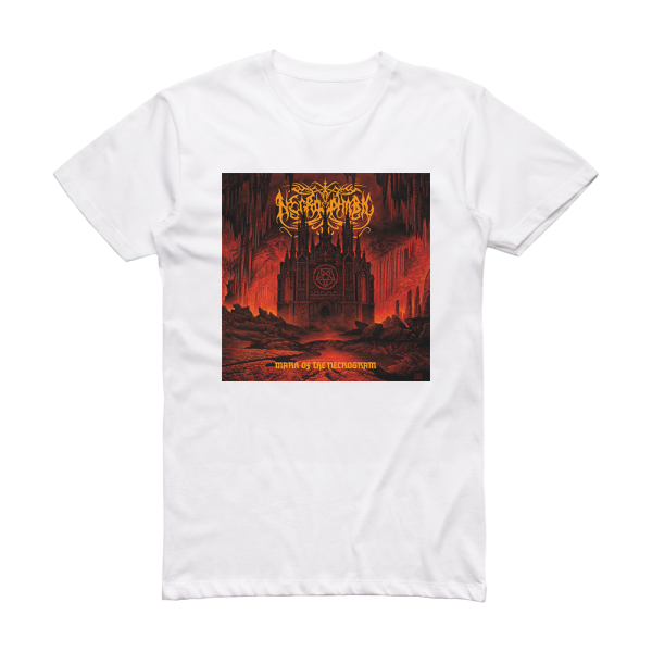 Necrophobic Mark Of The Necrogram 2 Album Cover T-Shirt White