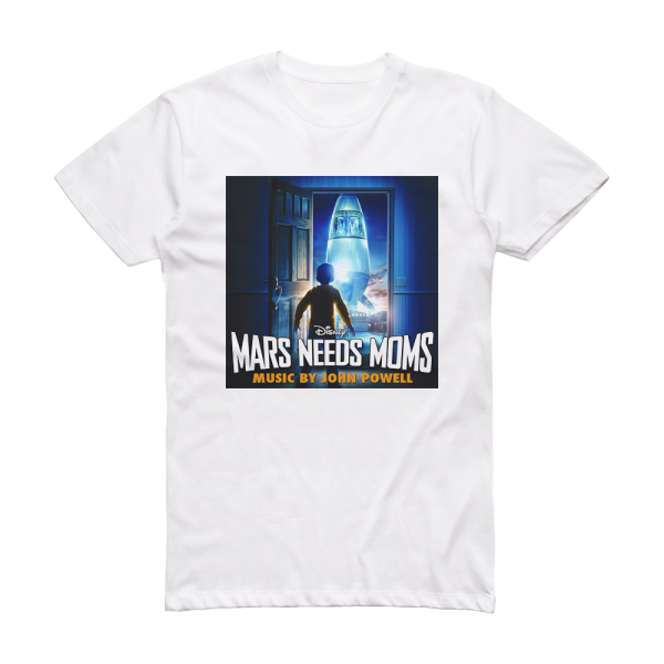 John Powell Mars Needs Moms Album Cover T-Shirt White