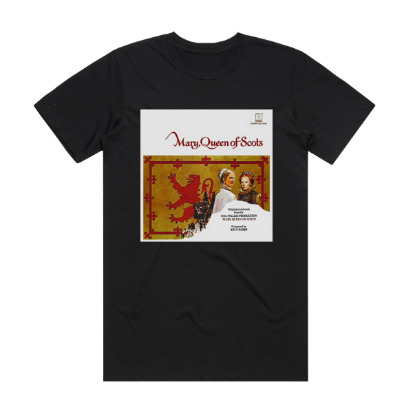 John Barry Mary Queen Of Scots Album Cover T-Shirt Black