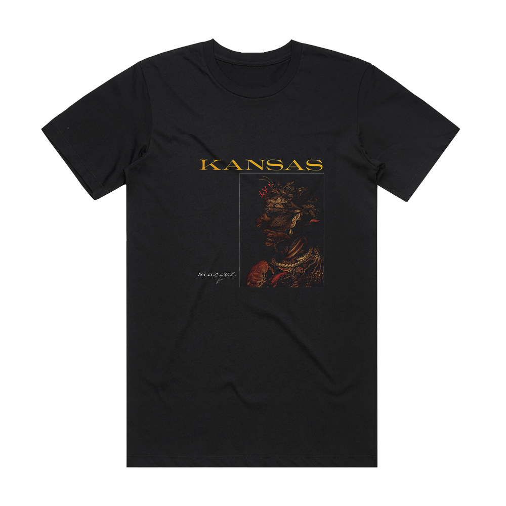 Kansas Masque 1 Album Cover T-Shirt Black – ALBUM COVER T-SHIRTS