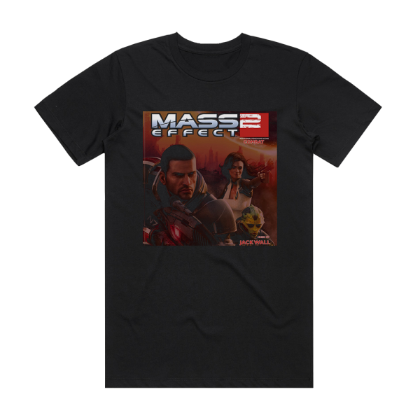 Jack Wall Mass Effect 2 Combat Album Cover T-Shirt Black