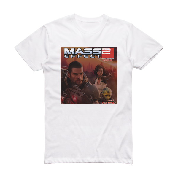 Jack Wall Mass Effect 2 Combat Album Cover T-Shirt White