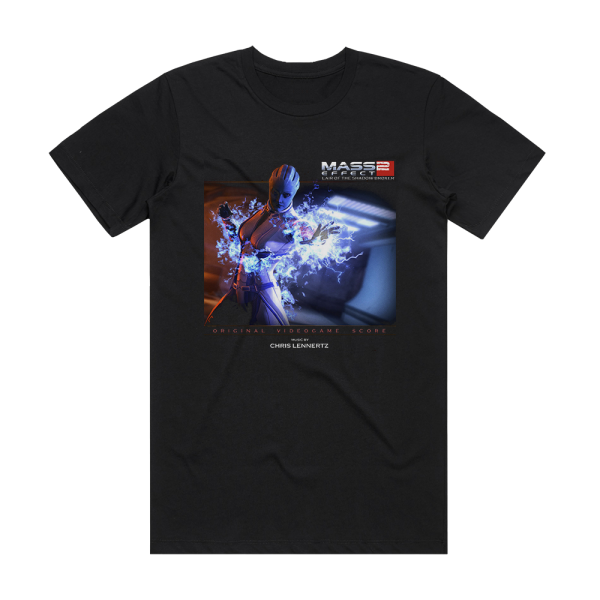 Christopher Lennertz Mass Effect 2 Lair Of The Shadow Broker Album Cover T-Shirt Black