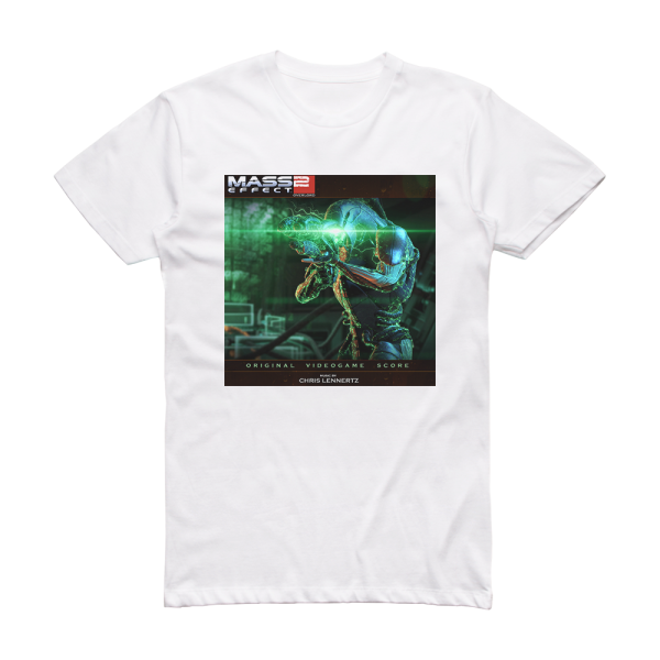 Christopher Lennertz Mass Effect 2 Overlord Album Cover T-Shirt White