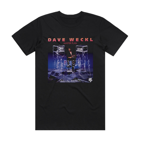 Dave Weckl Master Plan Album Cover T-Shirt Black