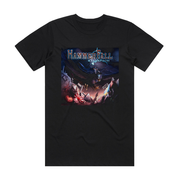 HammerFall Masterpieces Album Cover T-Shirt Black