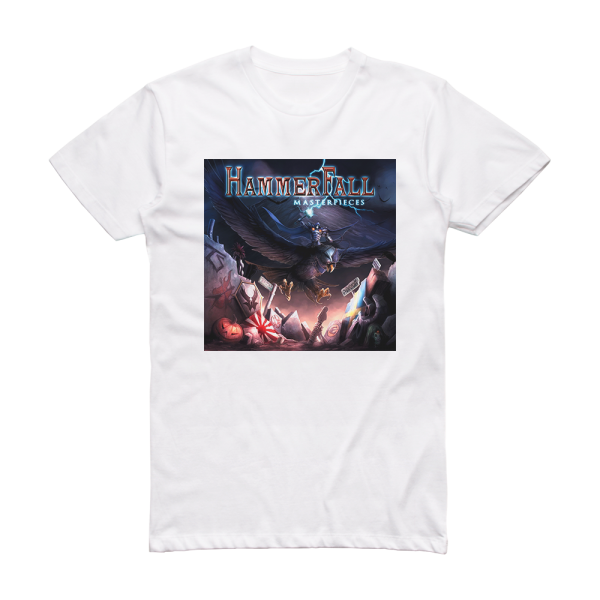 HammerFall Masterpieces Album Cover T-Shirt White