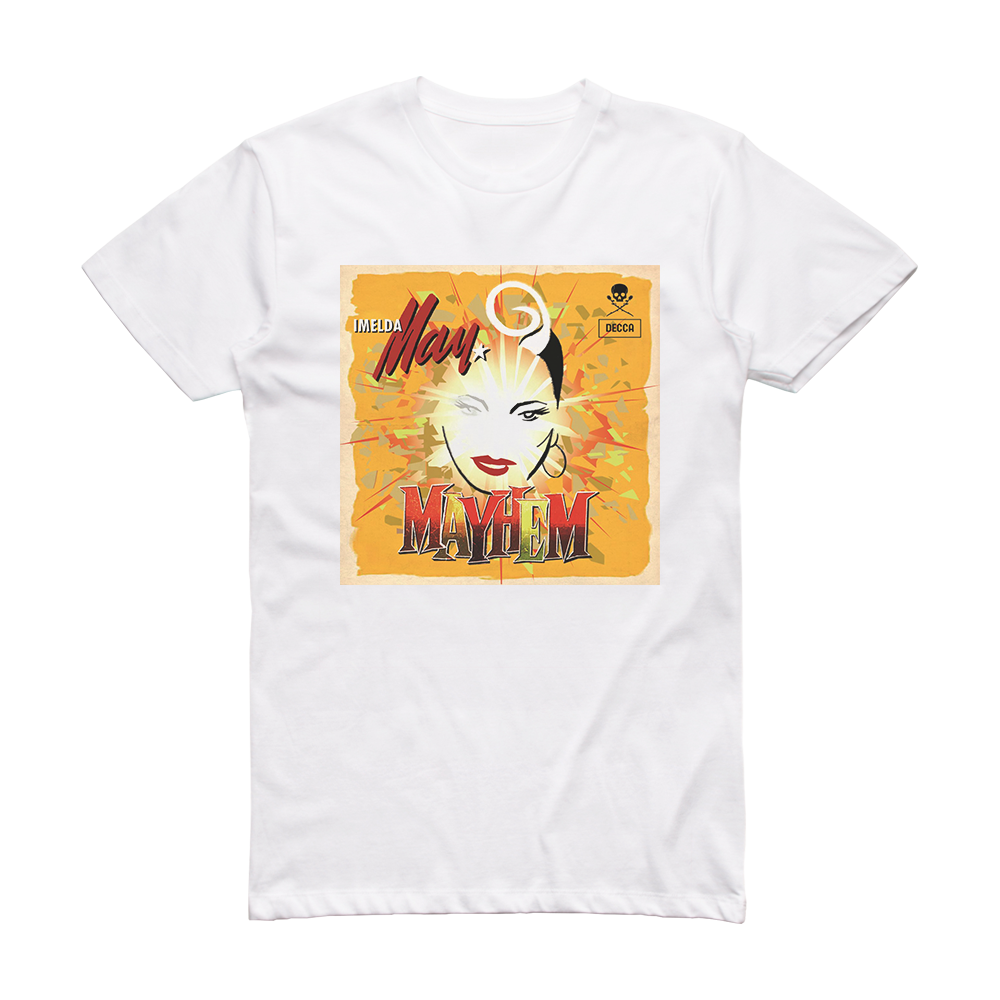 Imelda May Mayhem Album Cover T-Shirt White – ALBUM COVER T-SHIRTS