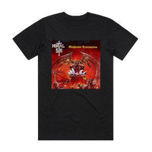 Mortal Sin Mayhemic Destruction Album Cover T-Shirt Black