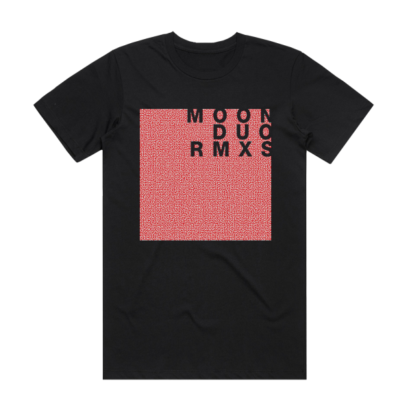 Moon Duo Mazes Remixed Album Cover T-Shirt Black