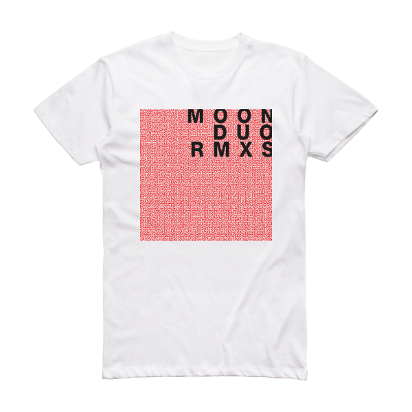 Moon Duo Mazes Remixed Album Cover T-Shirt White