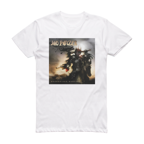 Jag Panzer Mechanized Warfare Album Cover T-Shirt White