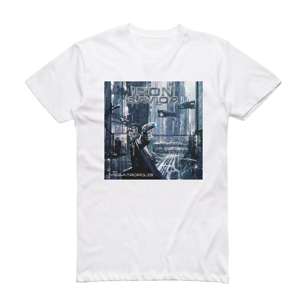 Iron Savior Megatropolis Album Cover T-Shirt White