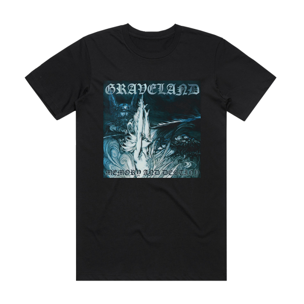 Graveland Memory And Destiny 2 Album Cover T-Shirt Black