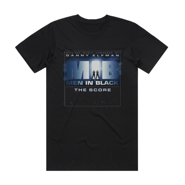 Danny Elfman Men In Black The Score Album Cover T-Shirt Black