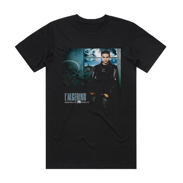 L Algerino Mentalit Pirate Album Cover T-Shirt Black