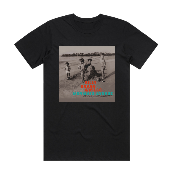 Billy Bragg Mermaid Avenue The Complete Sessions Album Cover T-Shirt Black