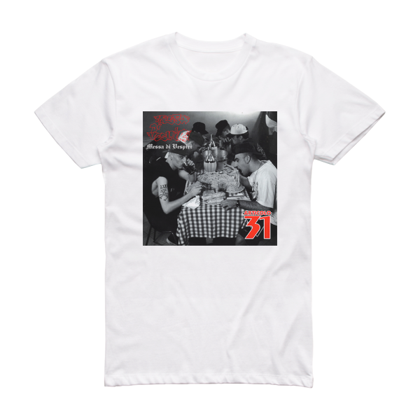 Articolo 31 Messa Di Vespiri Album Cover T-Shirt White