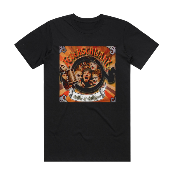 Feuerschwanz Met Miezen Album Cover T-Shirt Black