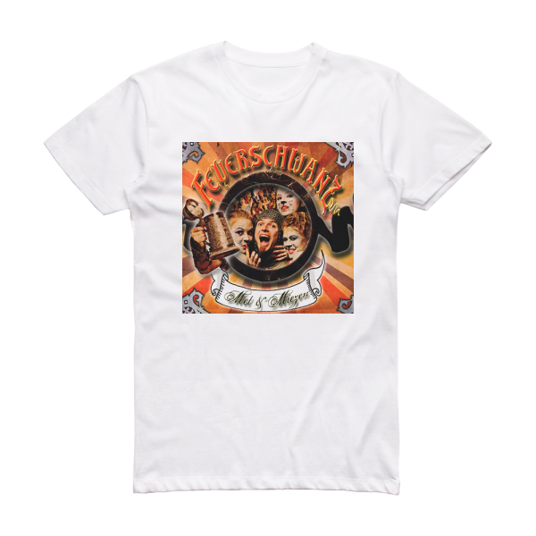 Feuerschwanz Met Miezen Album Cover T-Shirt White