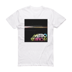 Metro Station Metro Station Album Cover T-Shirt White