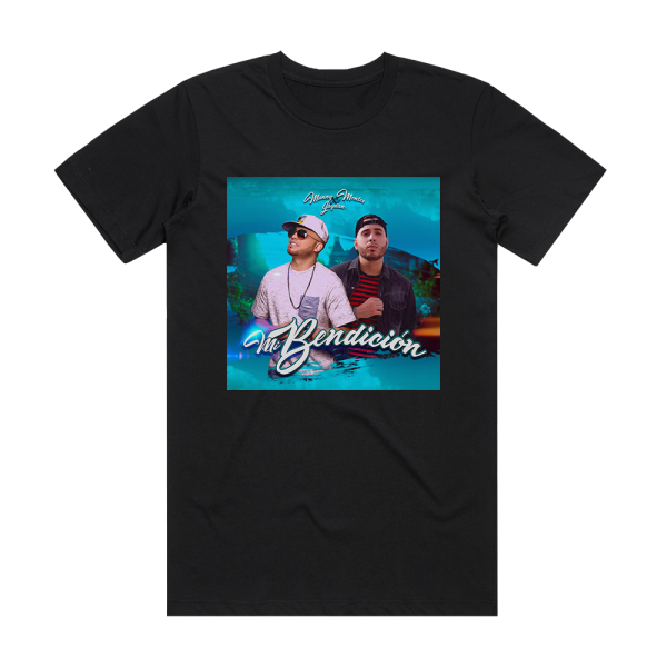 manny montes Mi Bendicin Album Cover T-Shirt Black