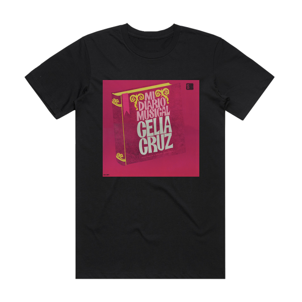 Celia Cruz Mi Diario Musical Album Cover T-Shirt Black