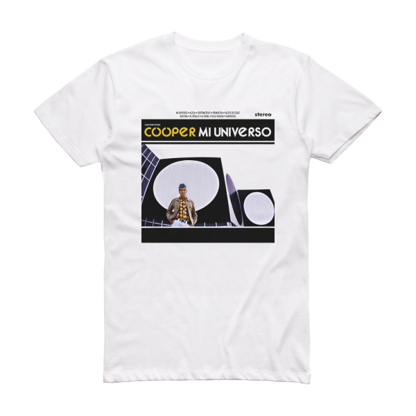 Cooper Mi Universo Album Cover T-Shirt White