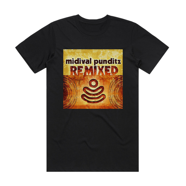 MIDIval PunditZ Midival Punditz Remixed Album Cover T-Shirt Black