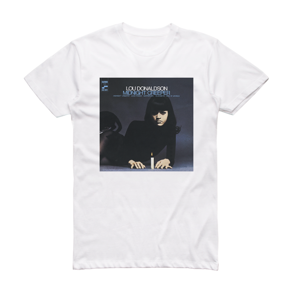 Lou Donaldson Midnight Creeper Album Cover T-Shirt White