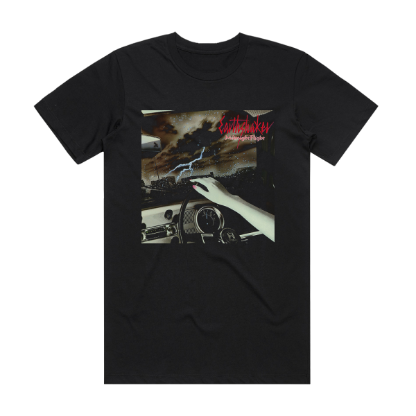 EARTHSHAKER Midnight Flight 2 Album Cover T-Shirt Black