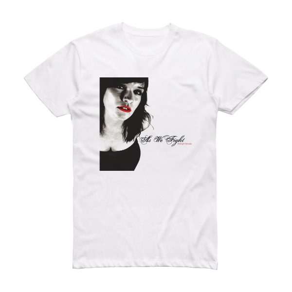 As We Fight Midnight Tornado Album Cover T-Shirt White