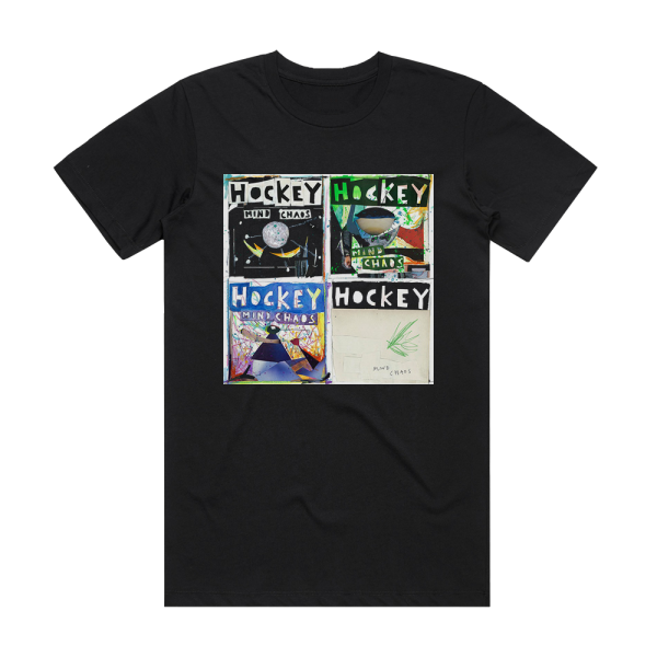 Hockey Mind Chaos Album Cover T-Shirt Black