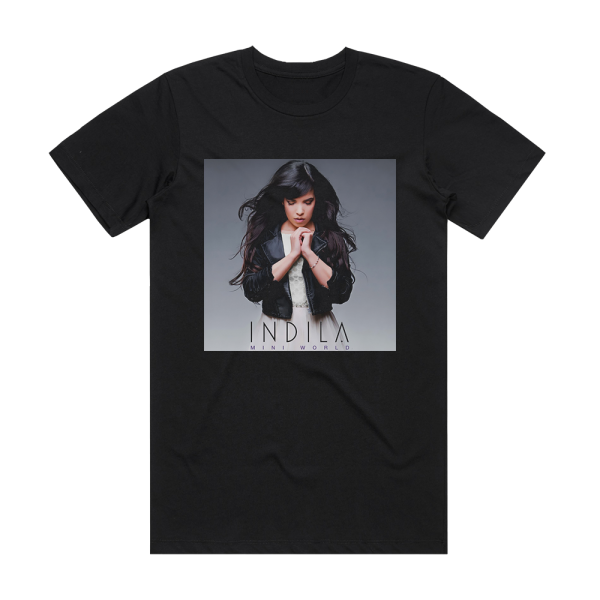 Indila Mini World Album Cover T-Shirt Black