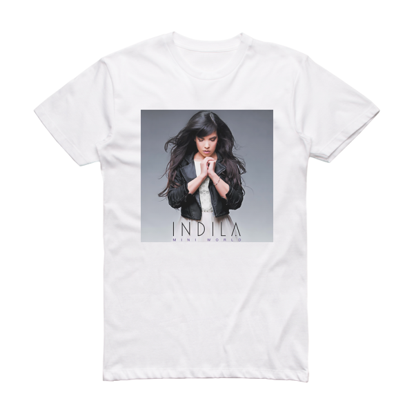 Indila Mini World Album Cover T-Shirt White