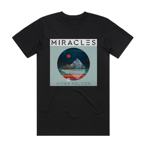 Hawk Nelson Miracles Album Cover T-Shirt Black