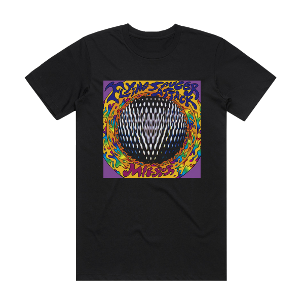 Flying Saucer Attack Mirror Album Cover T-Shirt Black