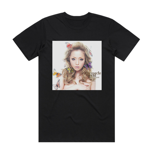 Ayumi Hamasaki Mirrorcle World Album Cover T-Shirt Black