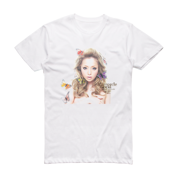 Ayumi Hamasaki Mirrorcle World Album Cover T-Shirt White