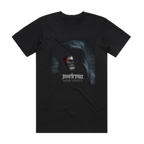 Mortemia Misere Mortem Album Cover T-Shirt Black