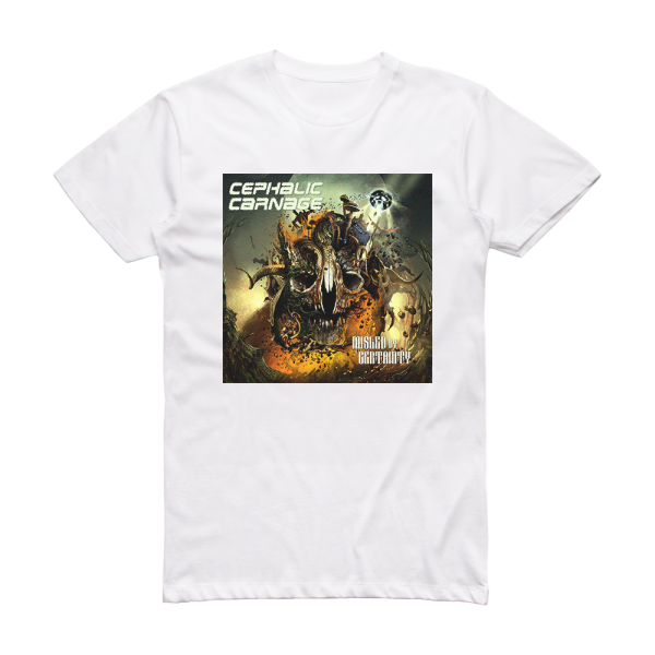 Cephalic Carnage Misled By Certainty Album Cover T-Shirt White