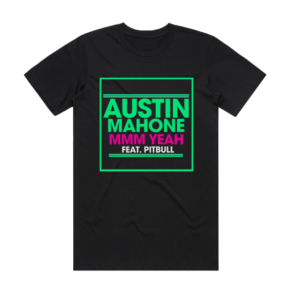 Austin Mahone Mmm Yeah Album Cover T-Shirt Black