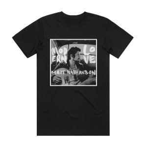 Matt Nathanson Modern Love Album Cover T-Shirt Black