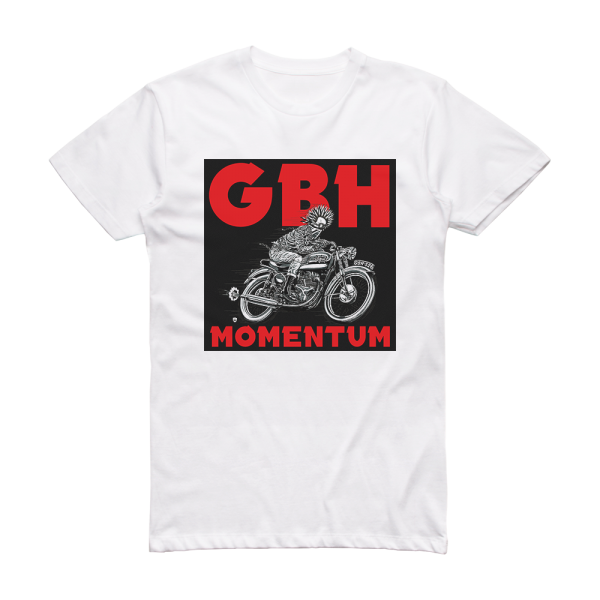 GBH Momentum Album Cover T-Shirt White – ALBUM COVER T-SHIRTS