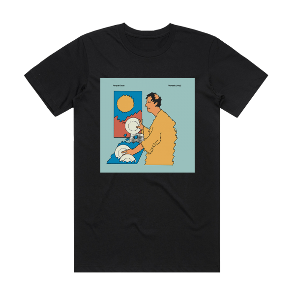 Parquet Courts Monastic Living Album Cover T-Shirt Black