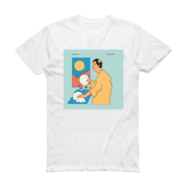Parquet Courts Monastic Living Album Cover T-Shirt White