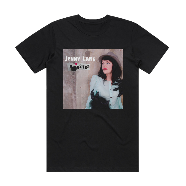 Jenny Lane Monsters Album Cover T-Shirt Black