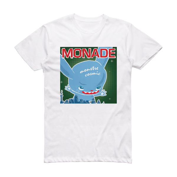 Monade Monstre Cosmic Album Cover T-Shirt White