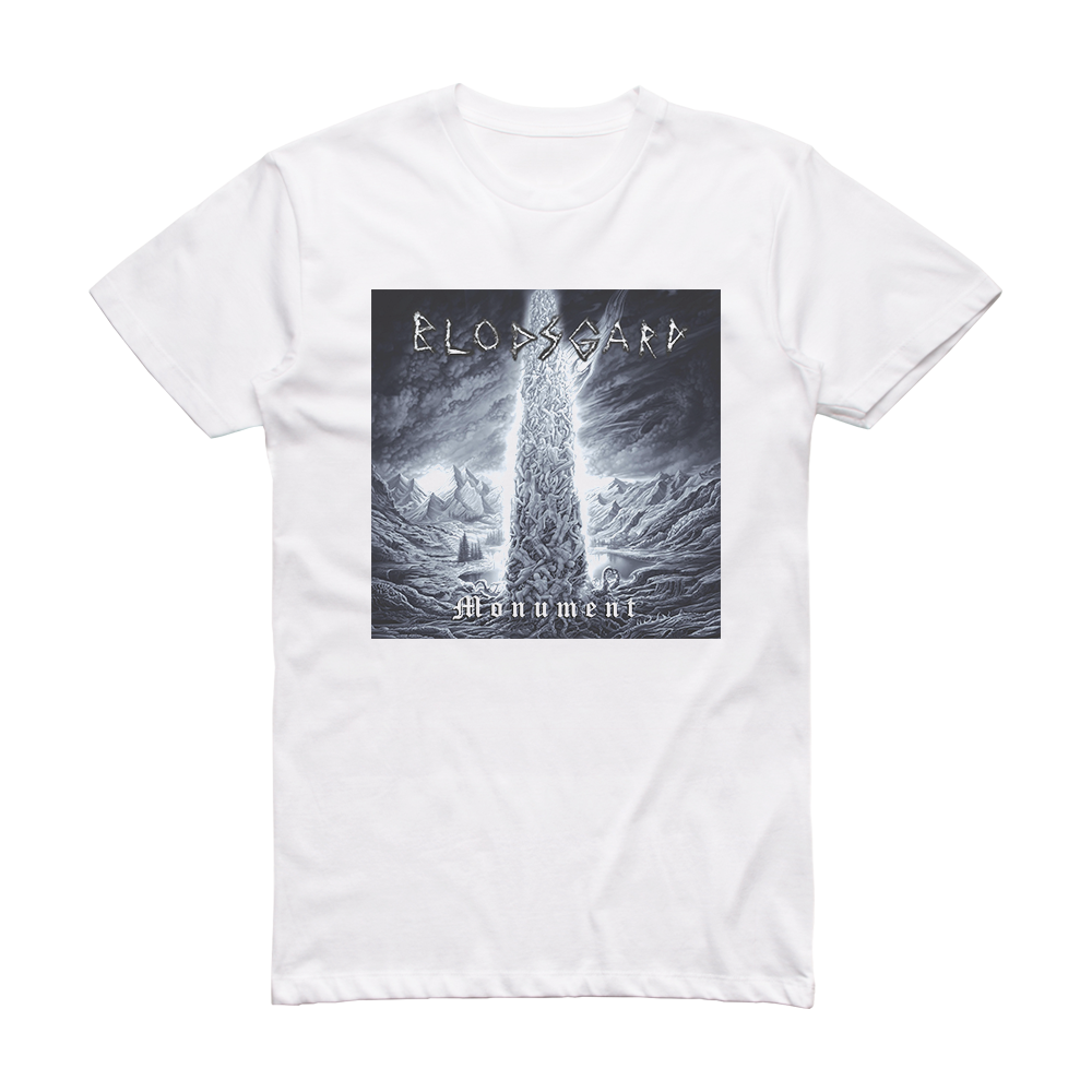 Blodsgard Monument Album Cover T-Shirt White – ALBUM COVER T-SHIRTS