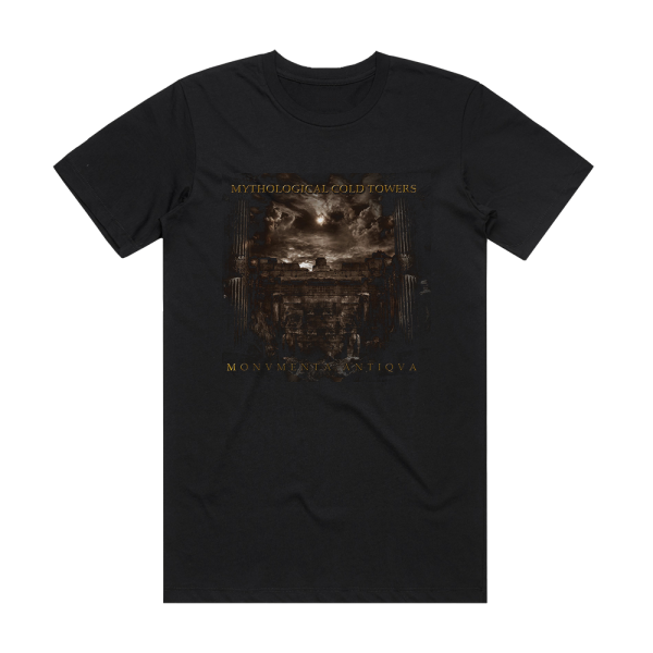 Mythological Cold Towers Monumenta Antiqua Album Cover T-Shirt Black